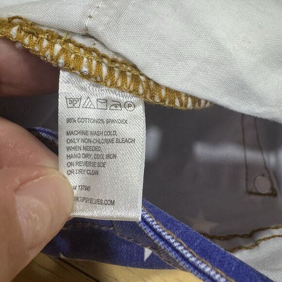 Tipsy Elves Liberty Jean Shorts Small Red White Blue American Flag 4th July USA - Picture 10 of 10